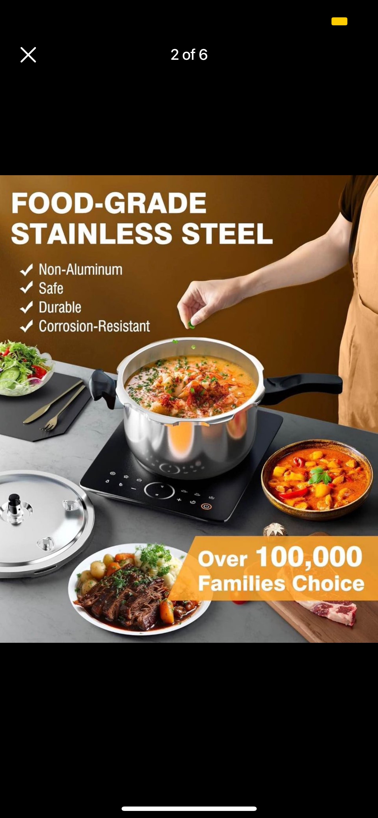 Pressure Cooker, 8 Quart Stainless Steel. - photo 5