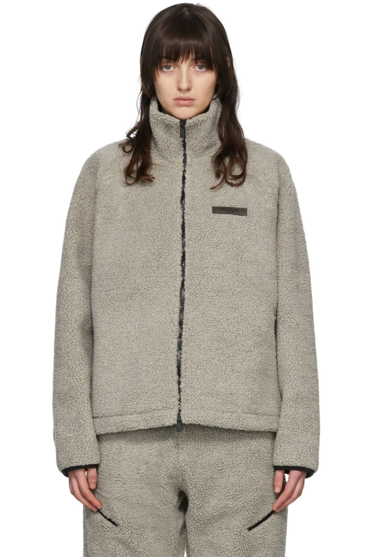 BRAND NEW: ESSENTIALS GREY POLYESTER JACKET - photo 3