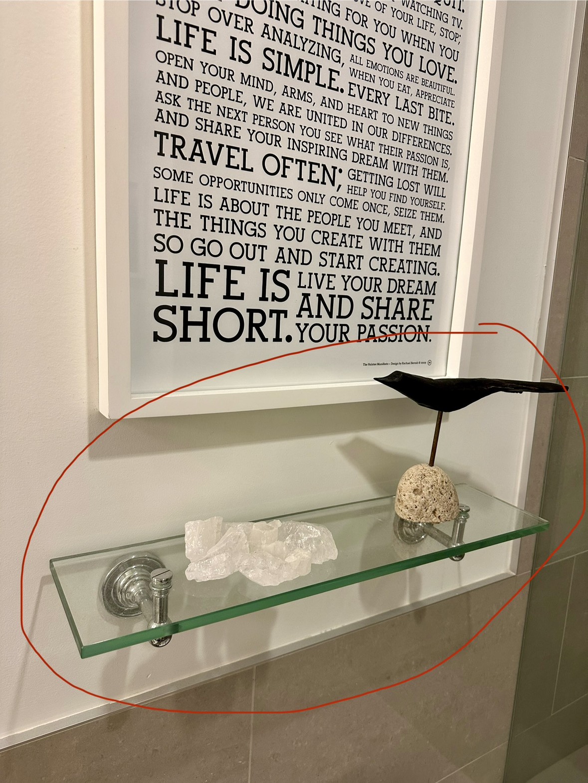 Glass Shelf, w/ mounting hardware thumbnail