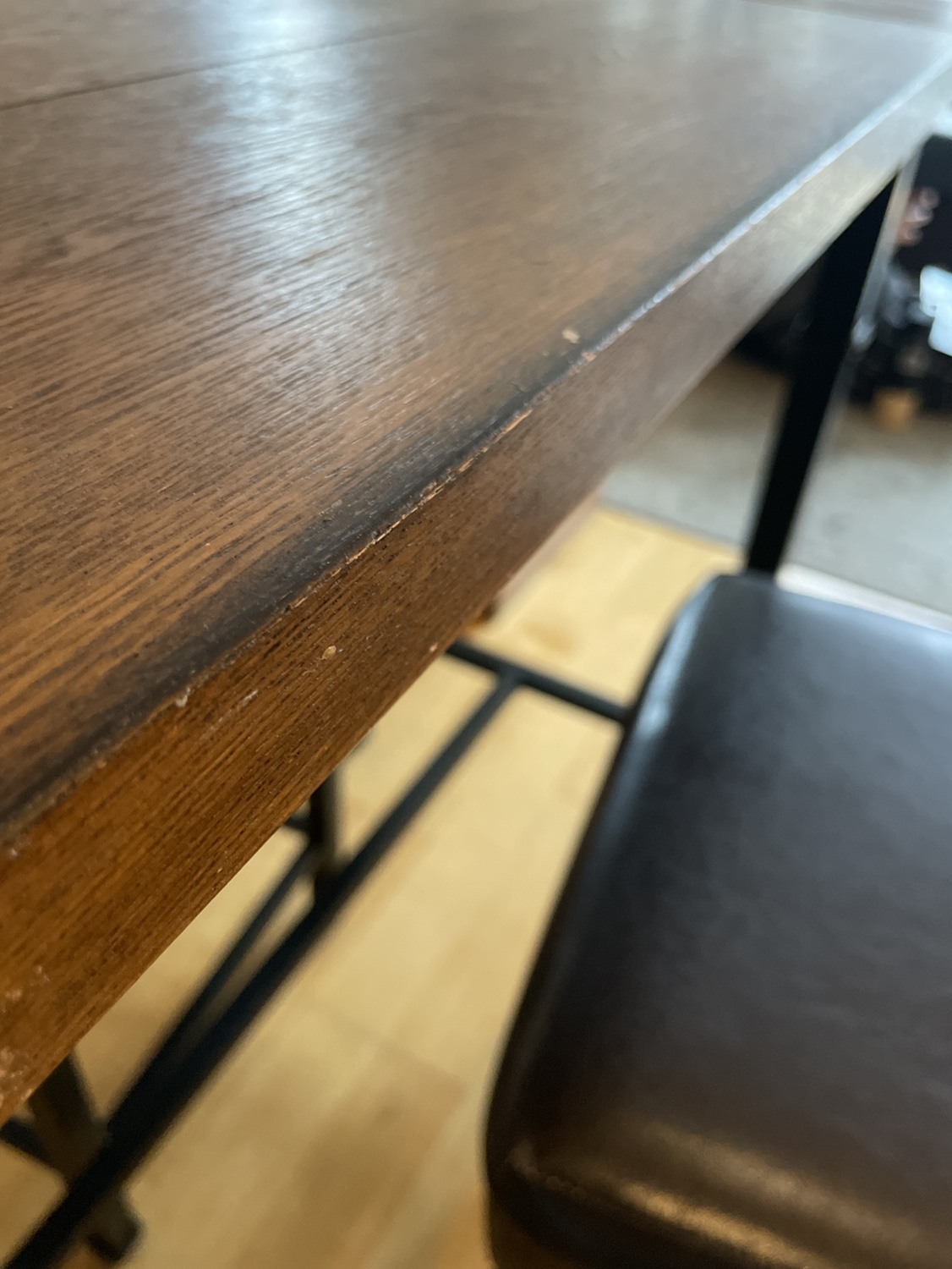 Rustic tall dining table - photo 5