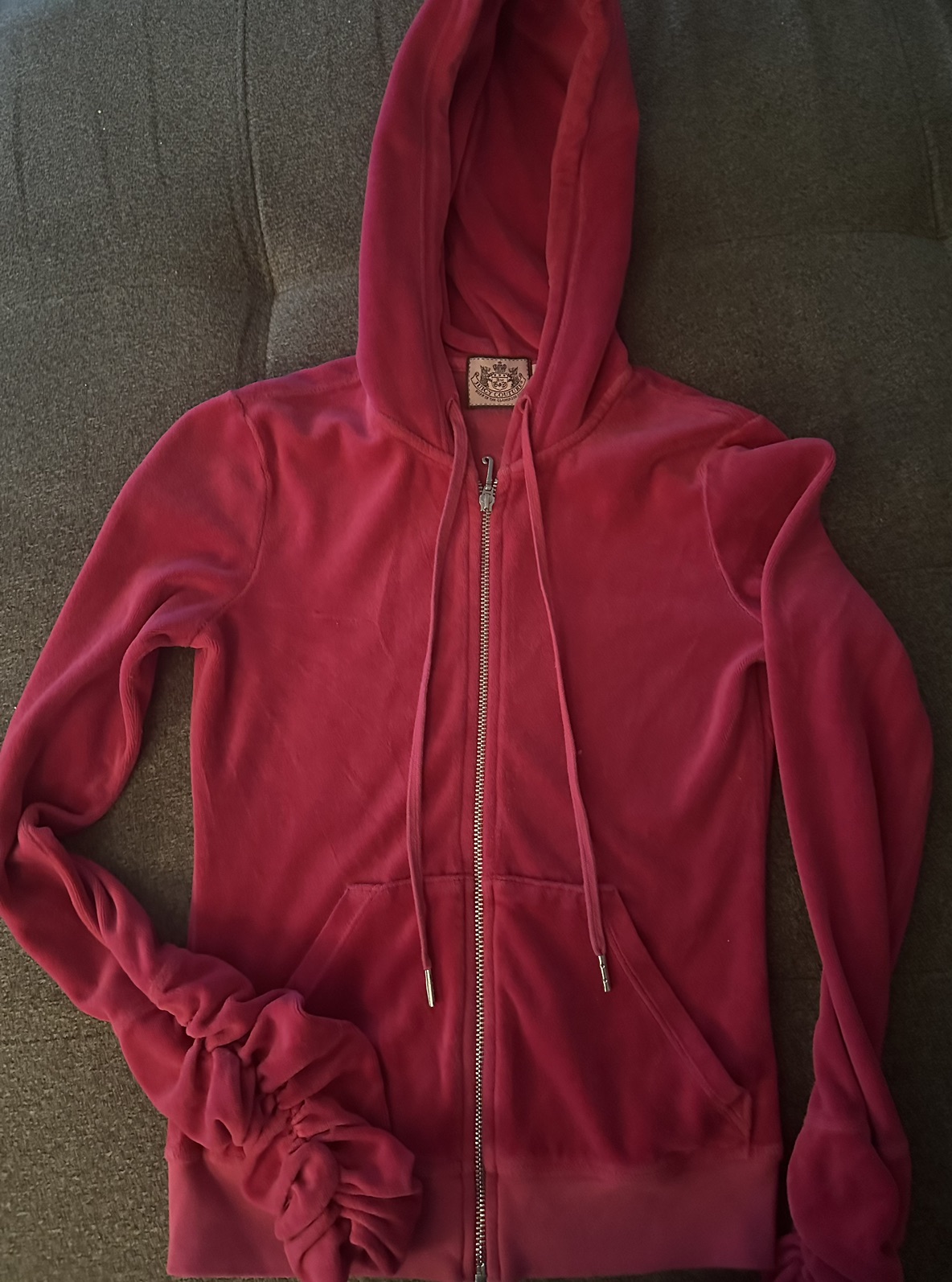 Velour C'est La Juicy Hoodie in Rose Pink - photo 2