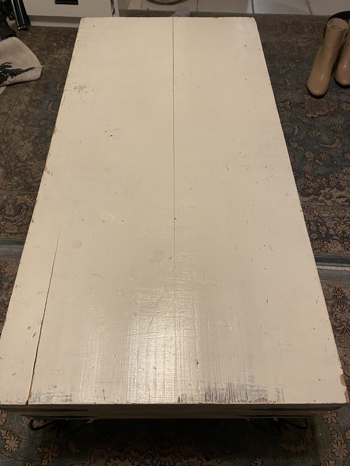 White Coffee table with storage image indicator(3)