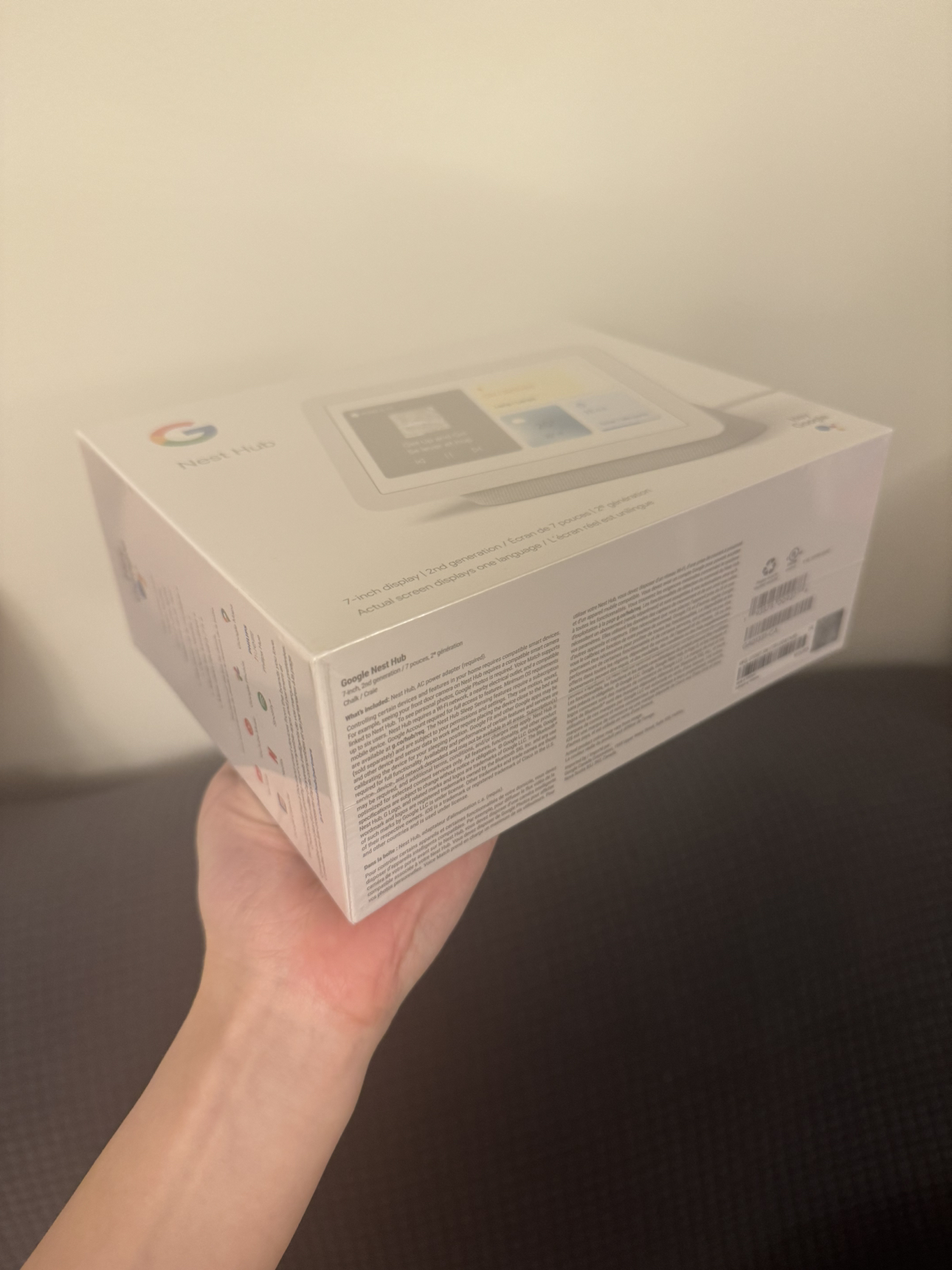 Google nest hub 2nd gen Chalk - photo 2