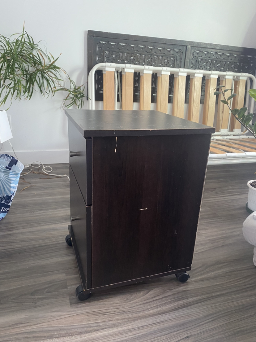 Side table with filing cabinet drawer - photo 2