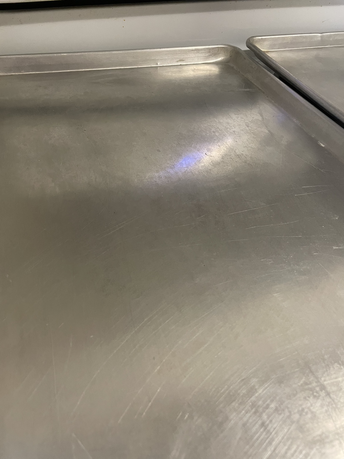 2 restaurant-quality aluminum baking pans by Uline (26x18x1) image indicator(7)