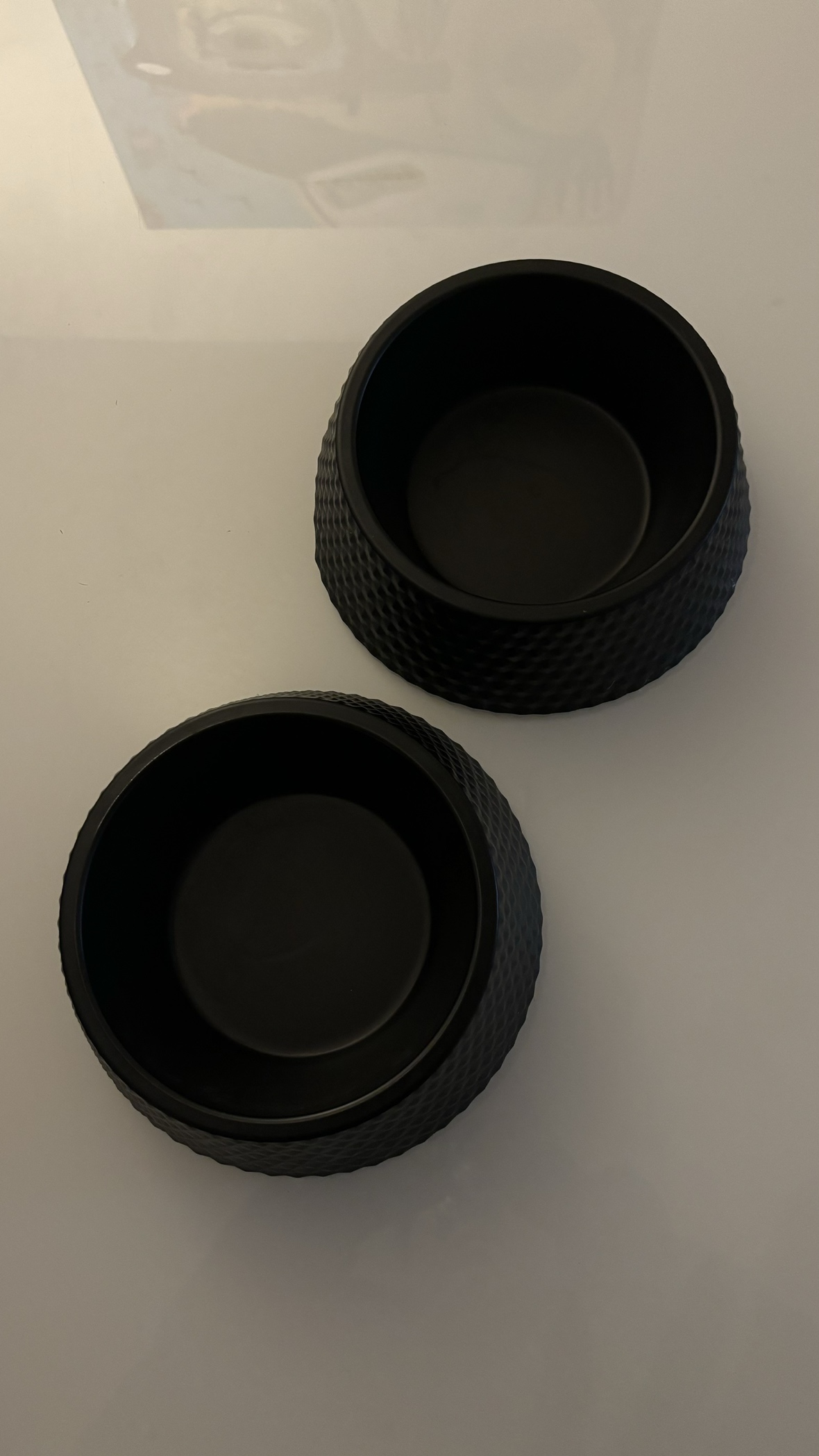 MATTE BLACK cat/dog food bowls - photo 3