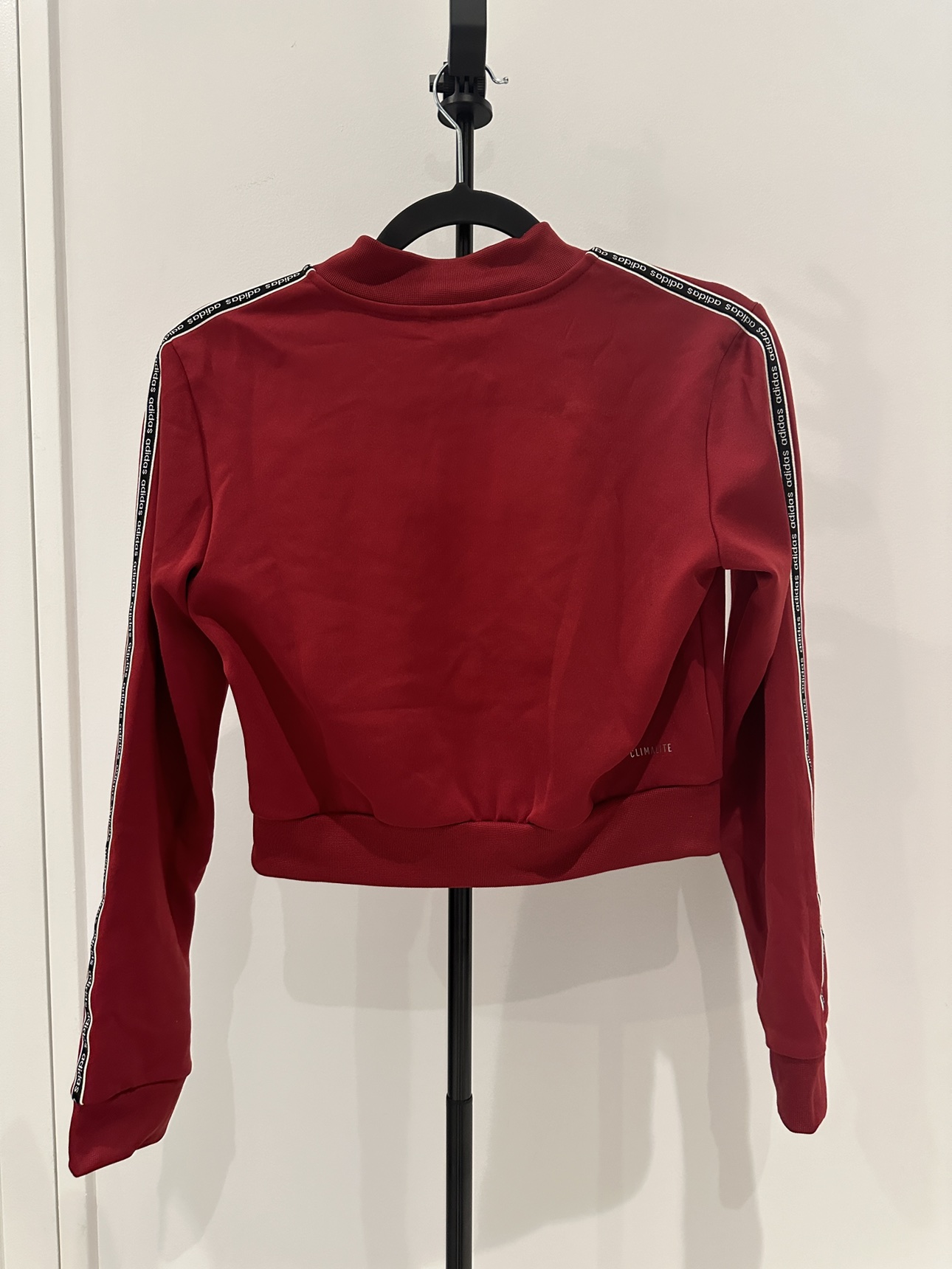 Adidas red zip crop top (S) - photo 3