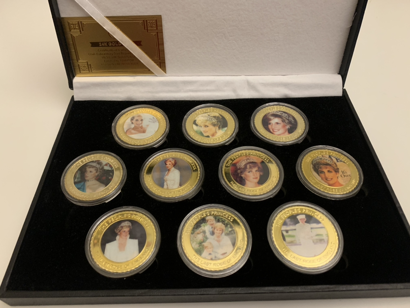 Princess Diana EXCLUSIVE Gold Coins (1000 SETS ONLY EVER MADE!) image indicator(2)