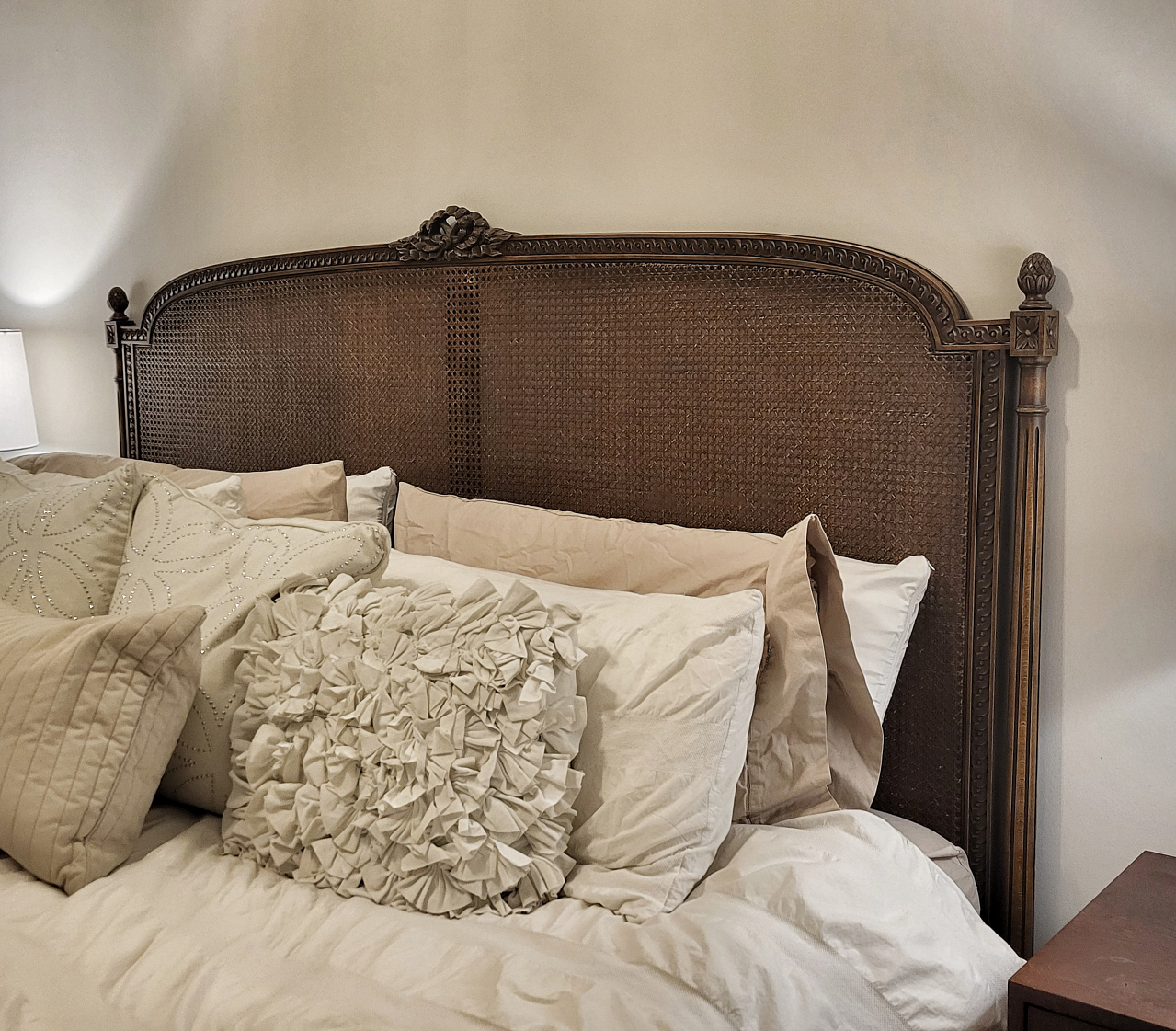 French Louis XVI Cane King Headboard