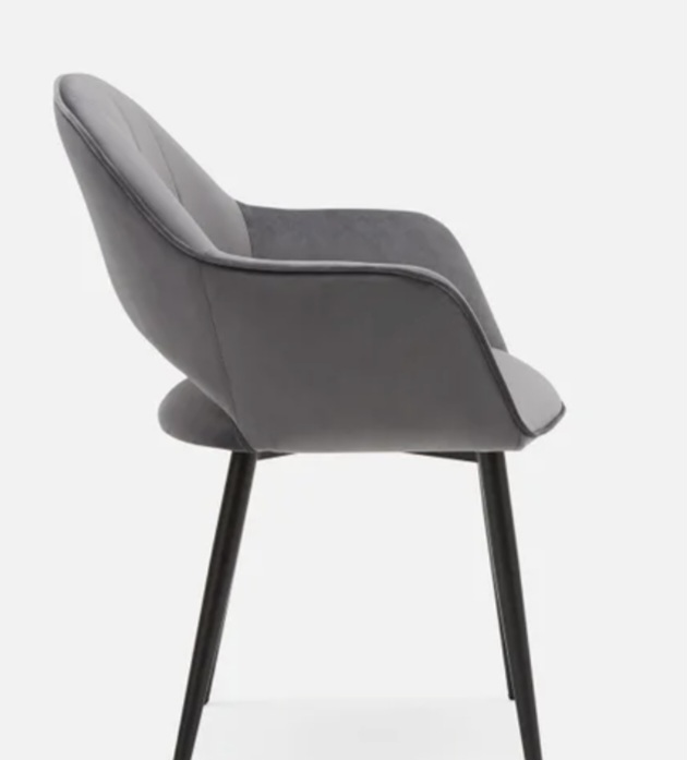 Bailey Grey Velvet Chairs $120 for 2 $220 for 4 - photo 2