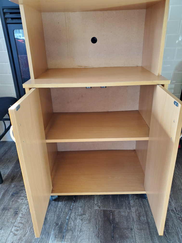 oak rolling cabinet - photo 3