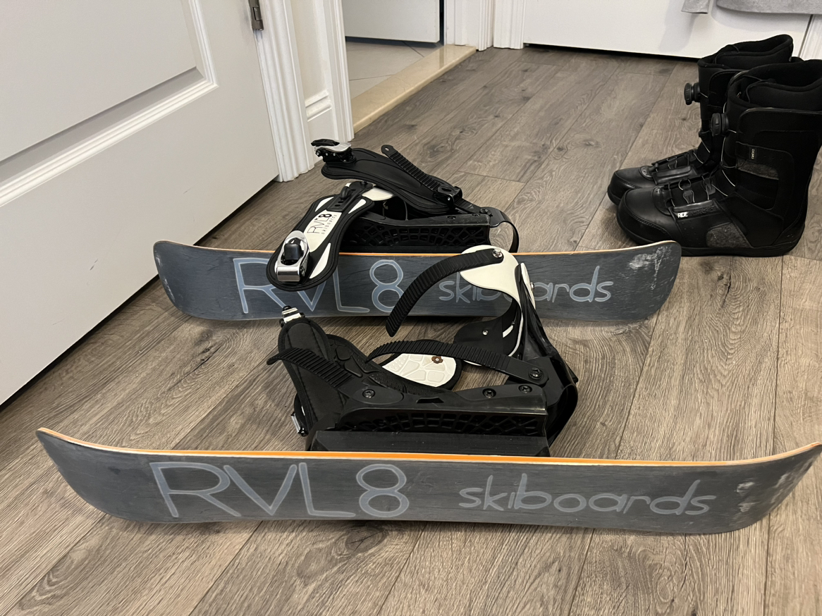 RVL8 Skiboards (75cm) with snowboard boot bindings image indicator(4)