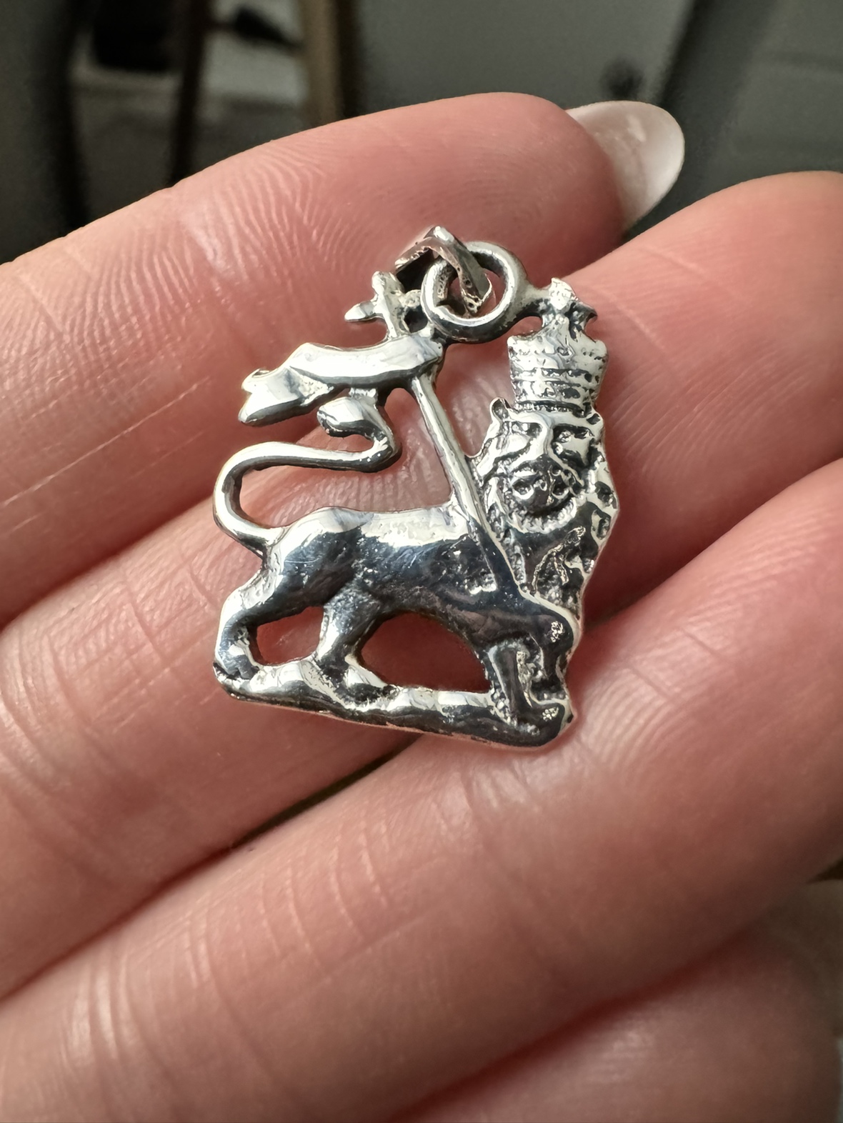 Silver 925 pendant Lion
