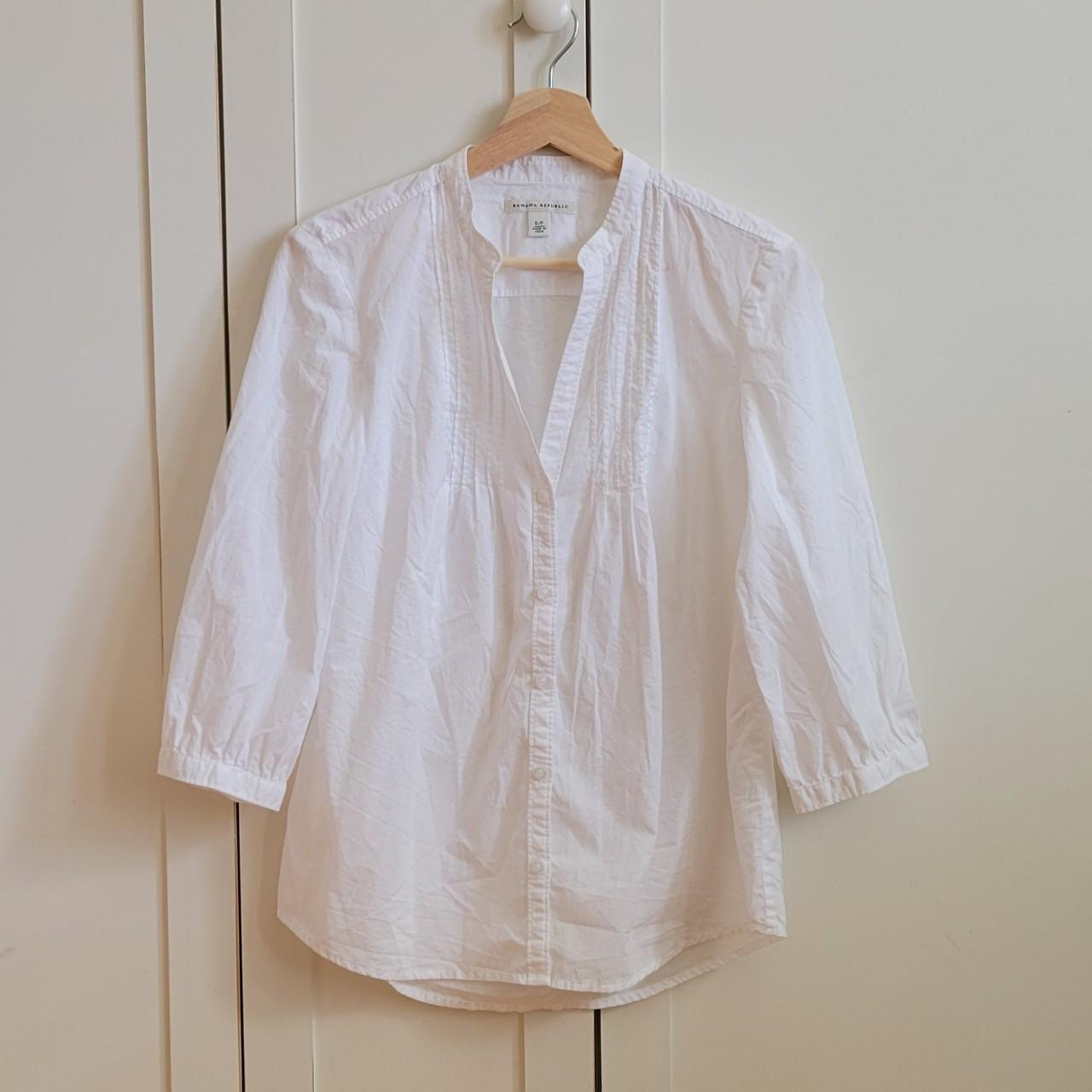 White cotton blouse thumbnail