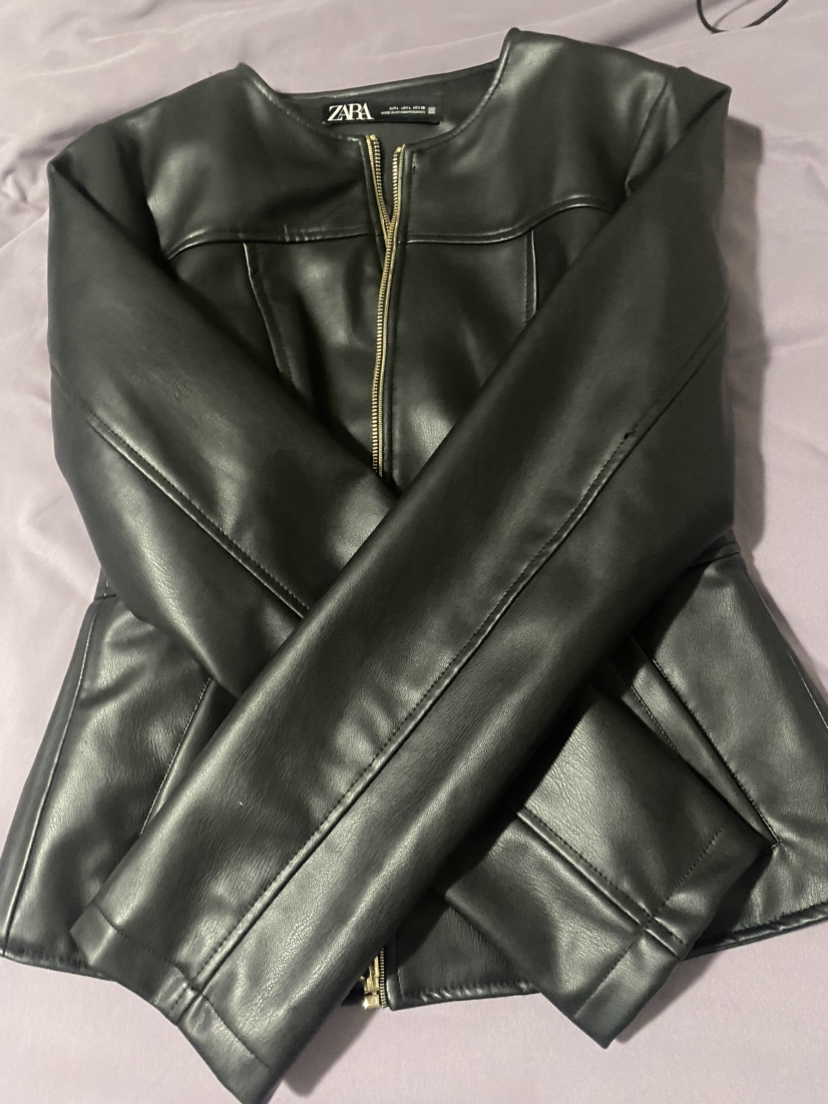 Zara faux leather jacket - photo 5