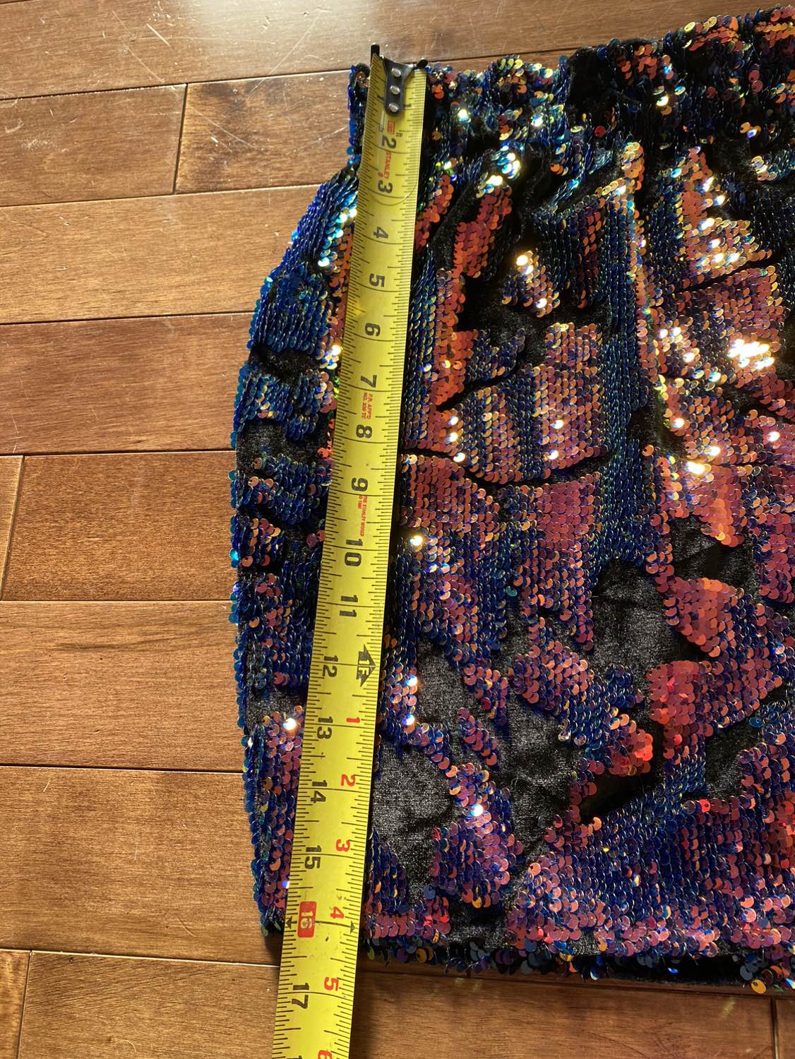 ZARA Knit Sequinned Multicolor Mini Skirt Sz M - photo 4