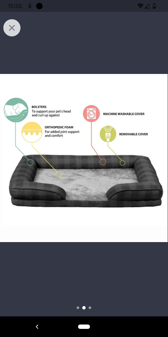 Large Sofa Style Dog Bed for Medium, Large Dogs NEW image indicator(3)