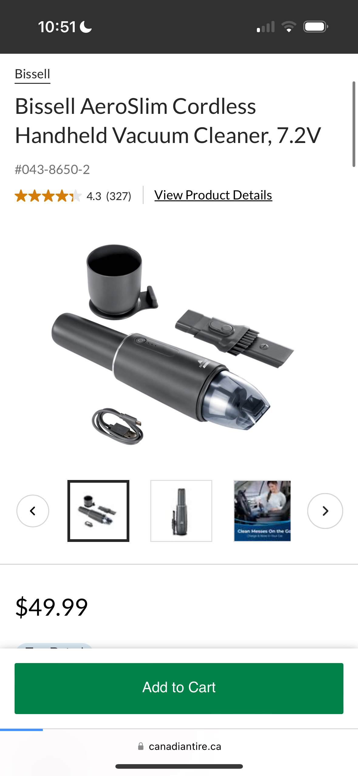 Aeroslim Bissell Hand Vacuum thumbnail
