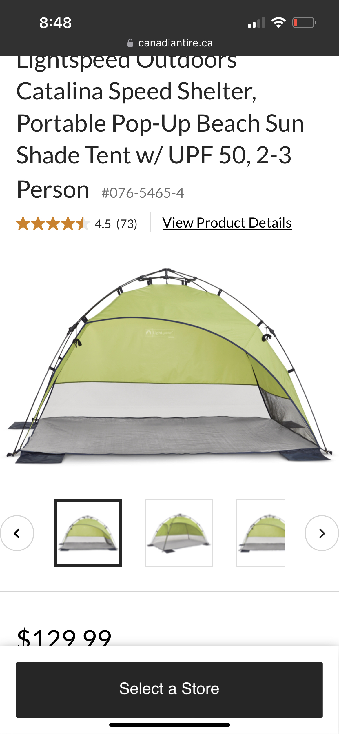 Tent Sun Shade