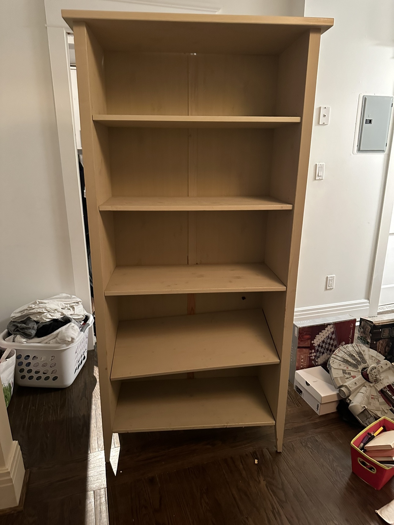 IKEA wood book shelf 5 shelves