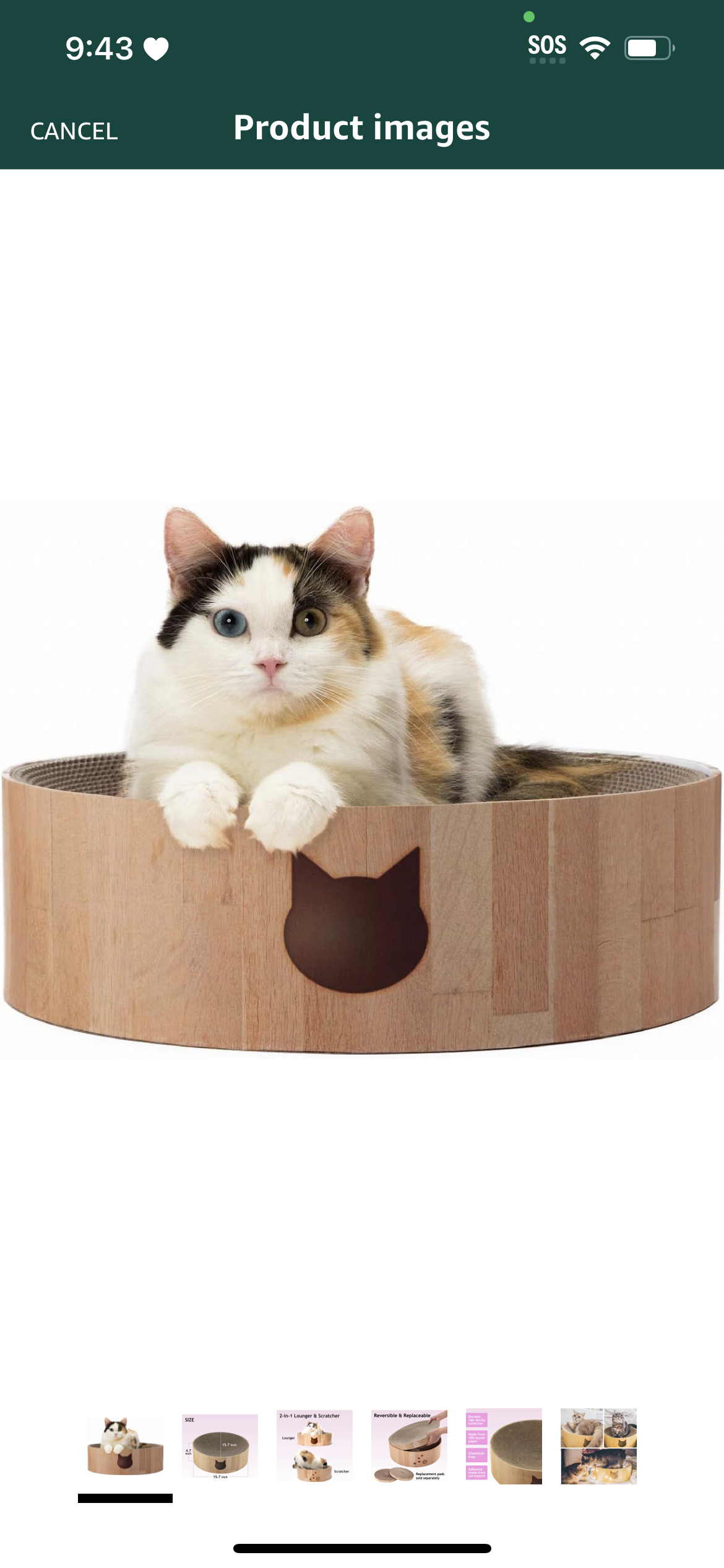Cozy cat scratcher bowl #34 thumbnail