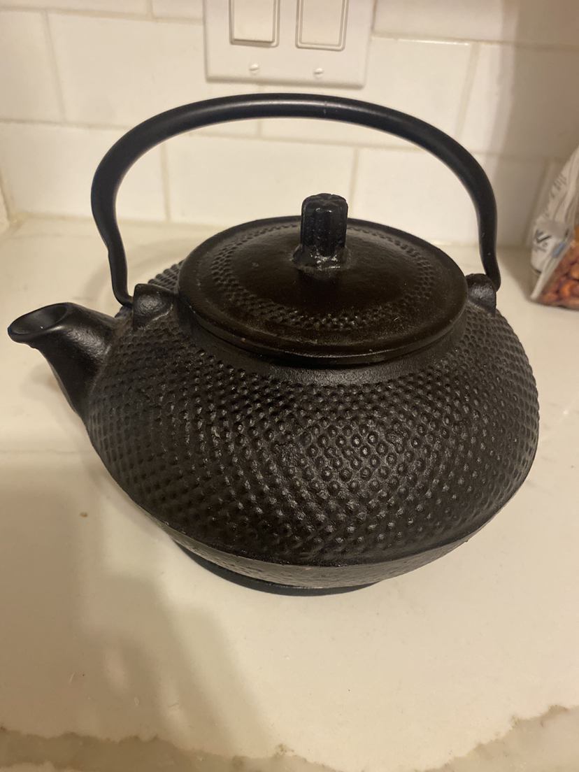 Cast iron tea pot