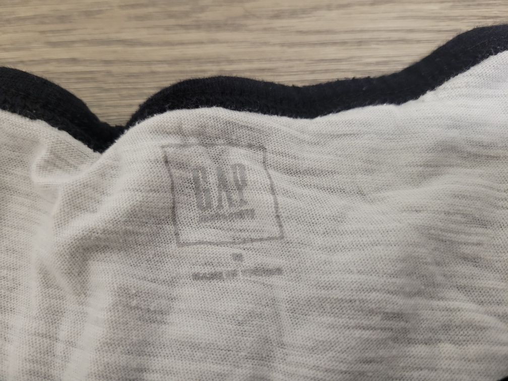 Gap Black & White T-Shirt Breastfeeding Nursing Short Sleeve Top - photo 3