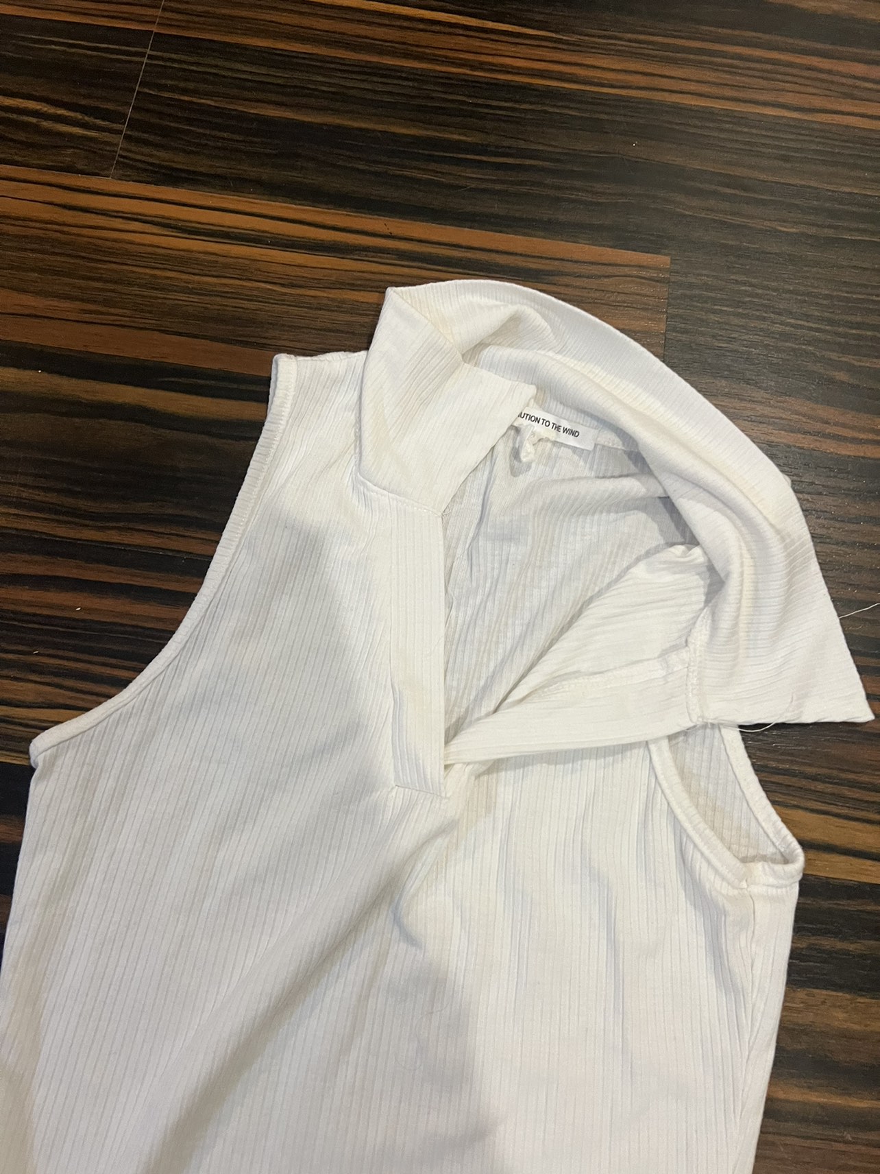 white collared tank top - photo 2