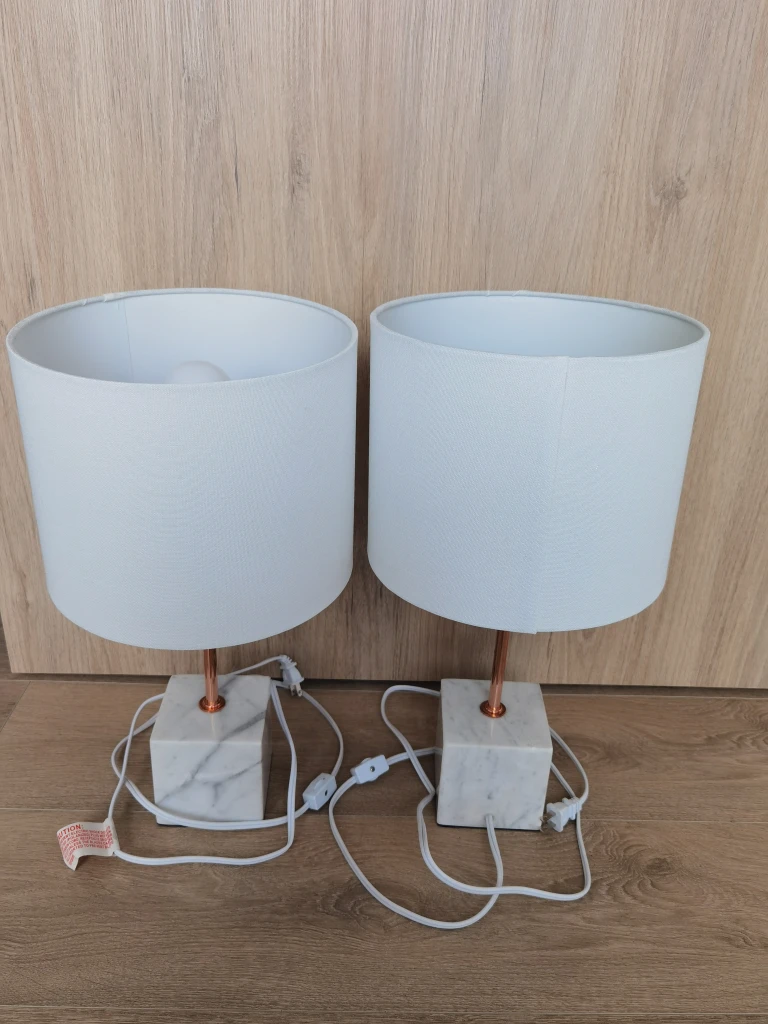 Structube Elena Lamps, Like New - photo 2