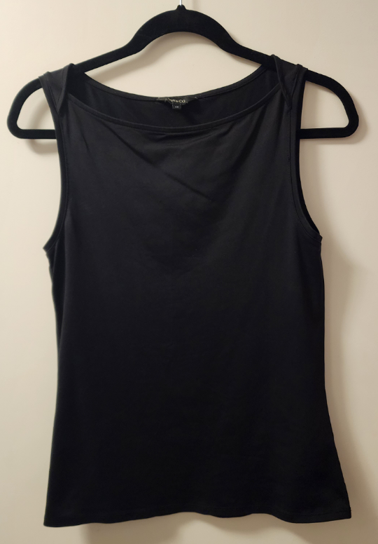 RW&Co black tank, high neckline. thumbnail