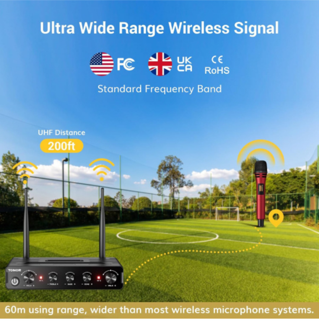 Wireless Microphone System | Cordless | Karoke - photo 3