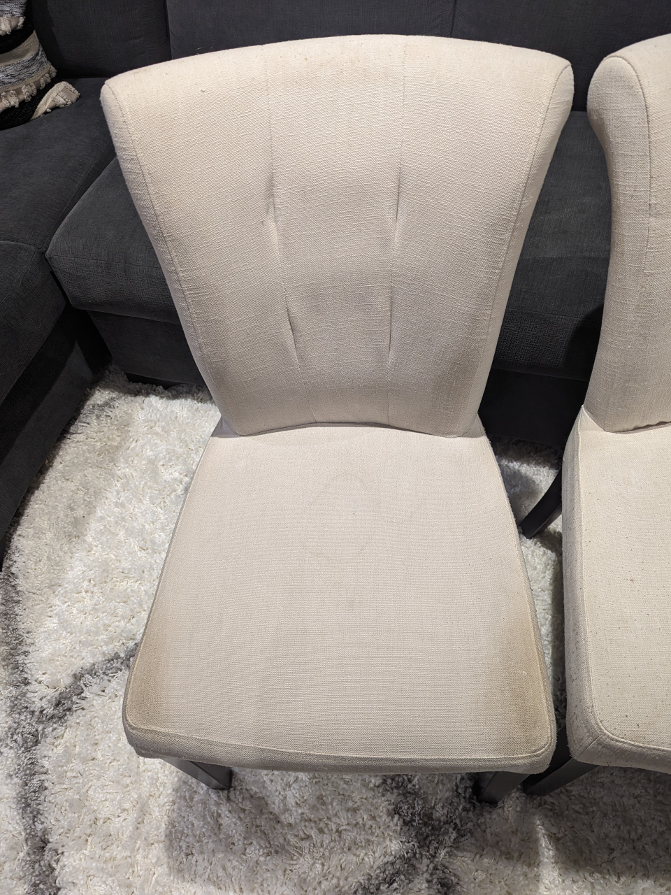 Set of 6 Upholstered Dining Chairs. image indicator(8)