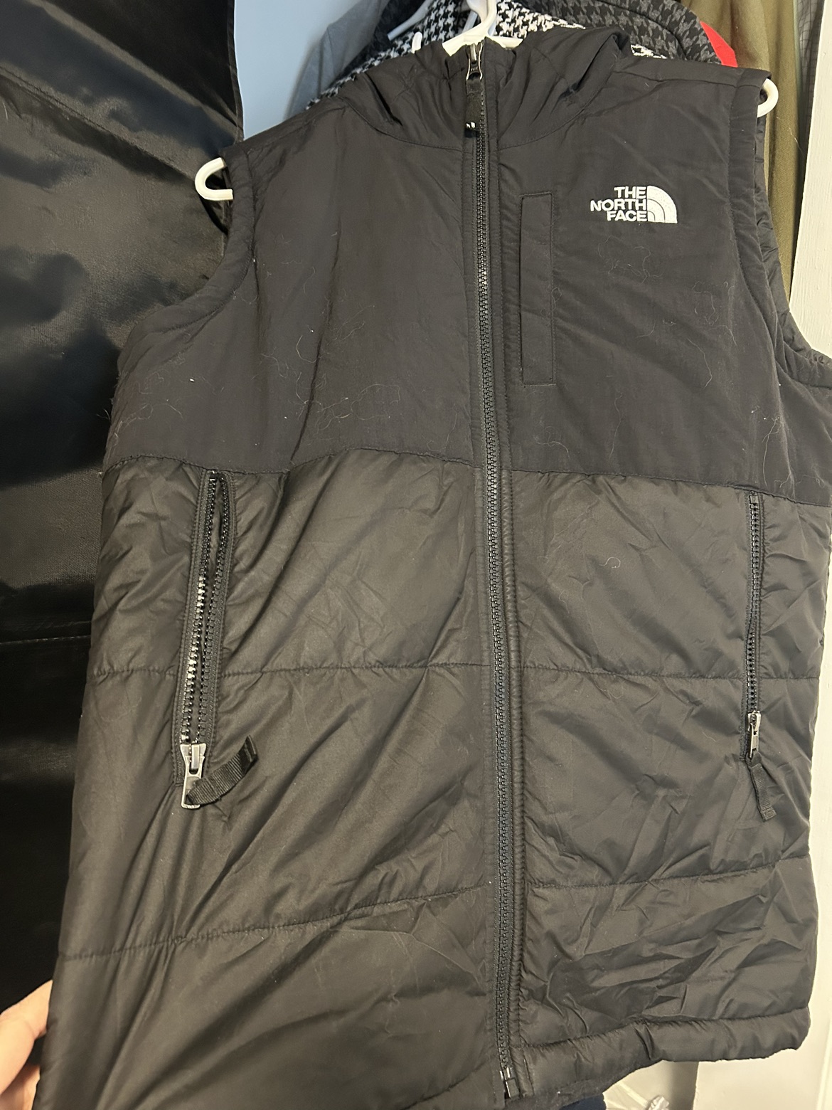 North face hooded vest