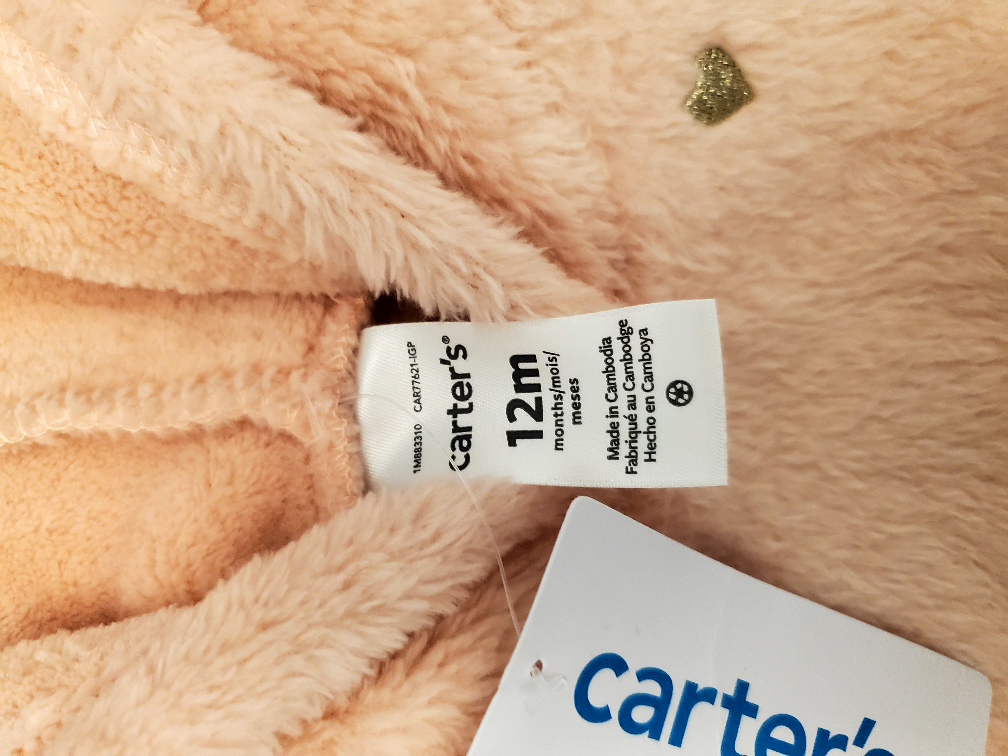 carters warm baby top with hood size 12 month nwt image indicator(2)