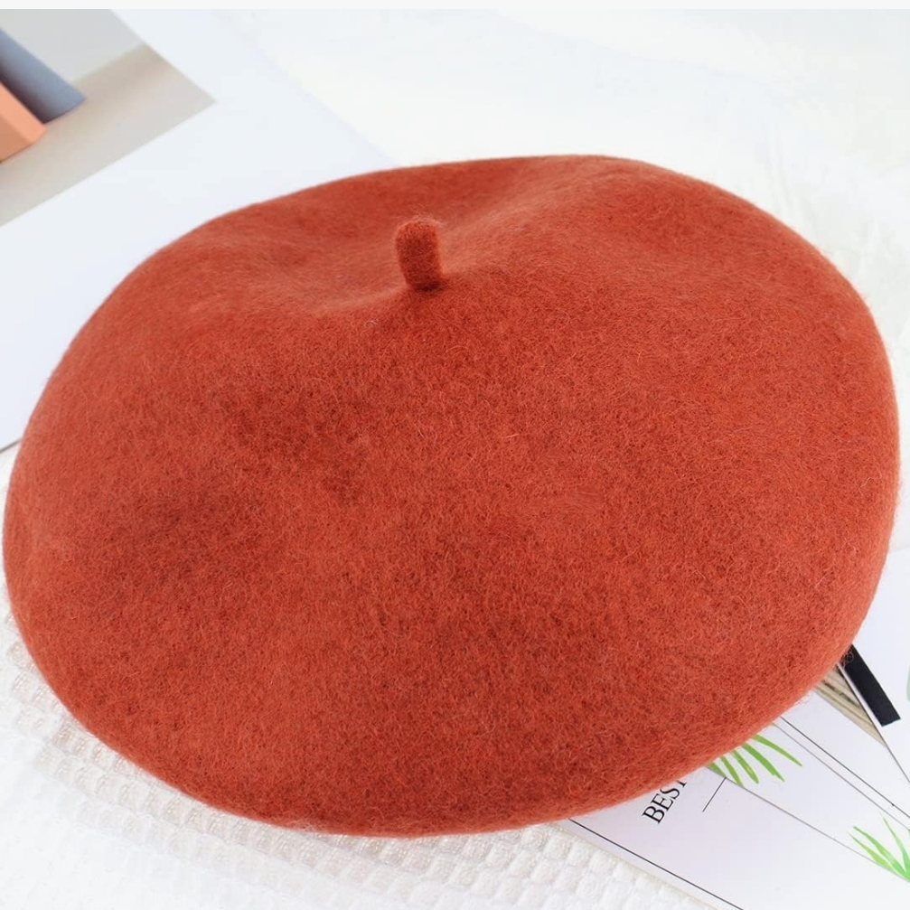 Women Wool Blend French Beret Hats