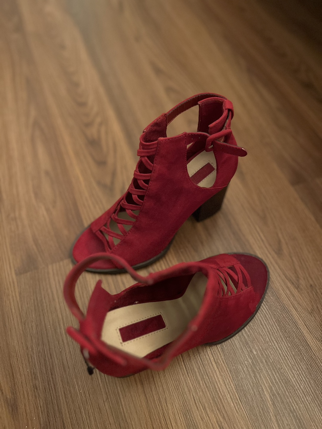 Red summer heels - photo 3