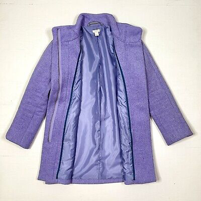 J Crew Lilac French Purple Cocoon Coat Stadium Wool - photo 4