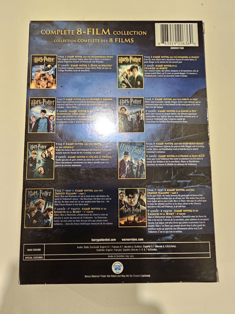 Harry Potter: The Complete 8-Film Collection (DVD) - photo 2