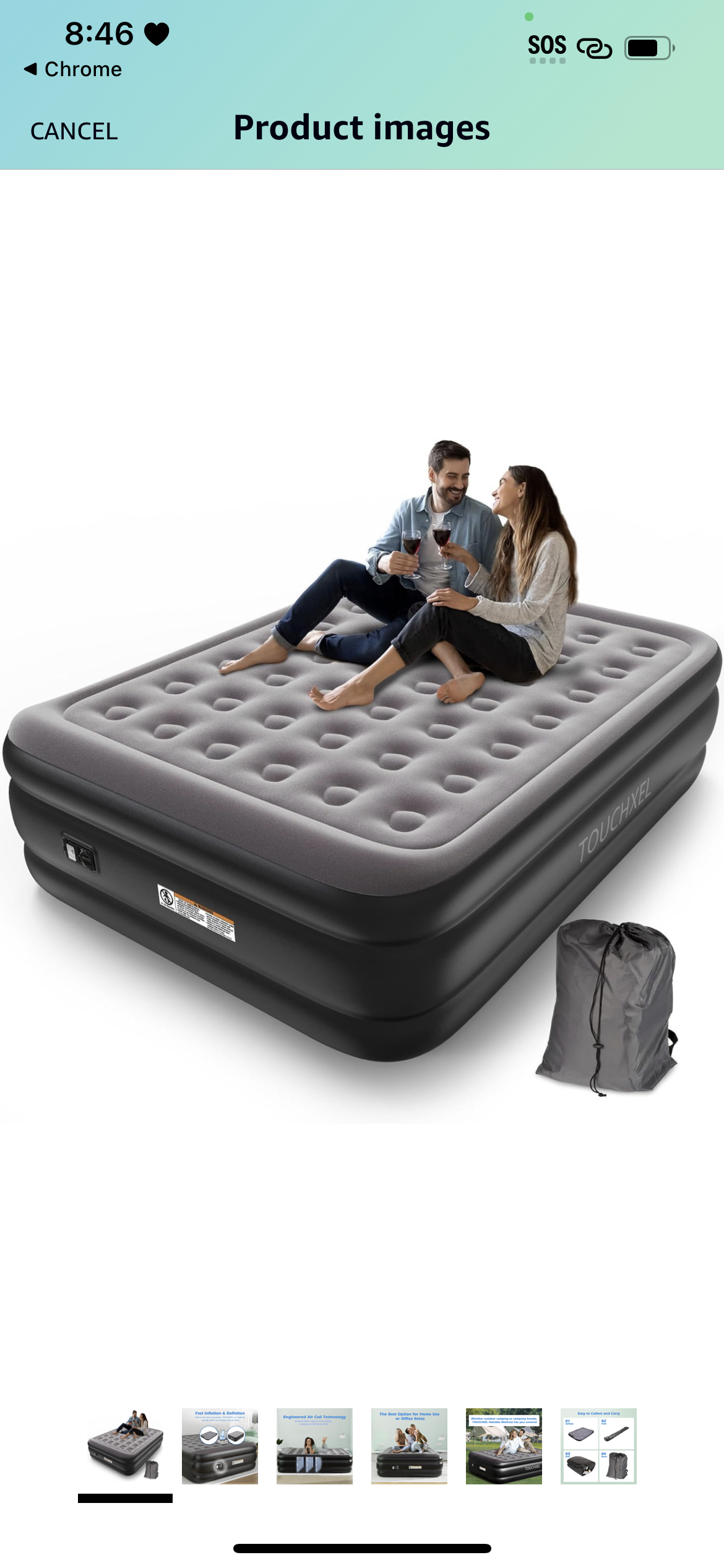 Queen air mattress double blow-up #140