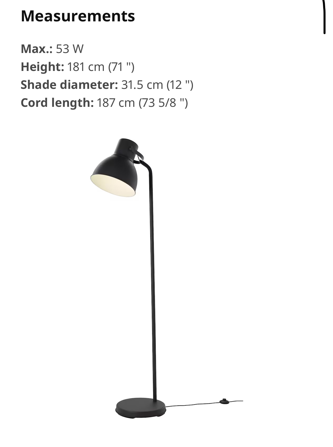 Ikea floor lamp - photo 5
