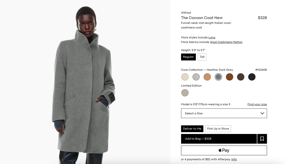 Aritzia Cocoon Coat - brand new! - photo 4