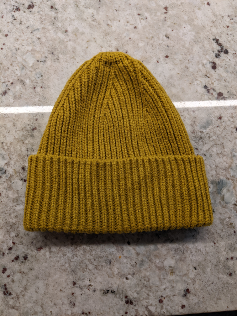🎯 mustard yellow knit toque beanie
