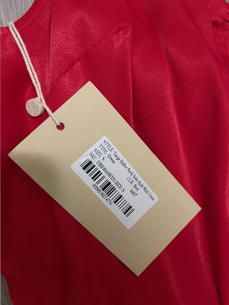 *TAGS ON* Meshki Red Slit Midi Tanja Dress - photo 3