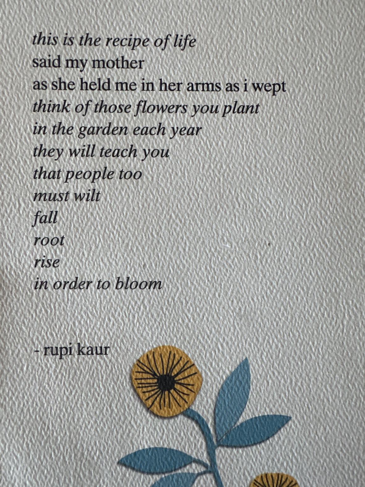 Rupi Kaur the sun and her flowers image indicator(3)