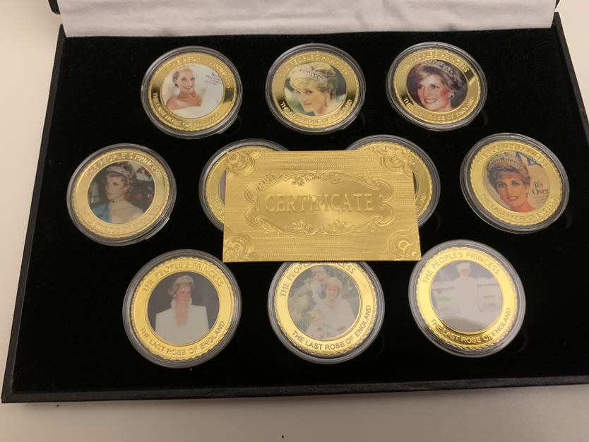 Princess Diana EXCLUSIVE Gold Coins (1000 SETS ONLY EVER MADE!) image indicator(5)