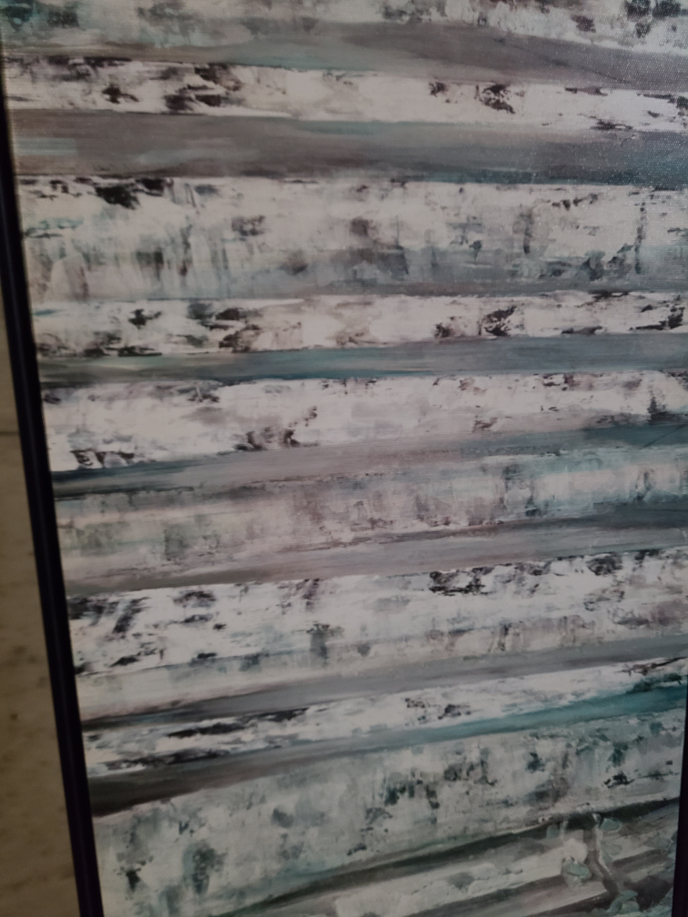 Ikea type artwork in black lightweight frame - photo 3