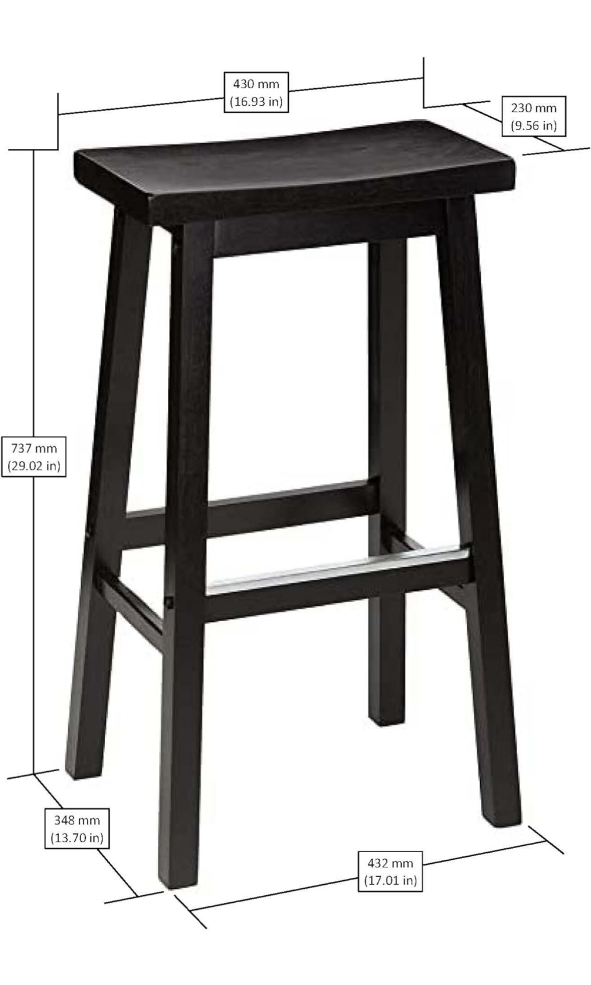 Wood Saddle Seat Stools (2) - photo 2