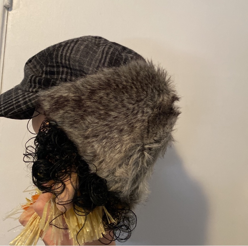 Unisex Grey Plaid Print Design Trappers Hat - photo 4