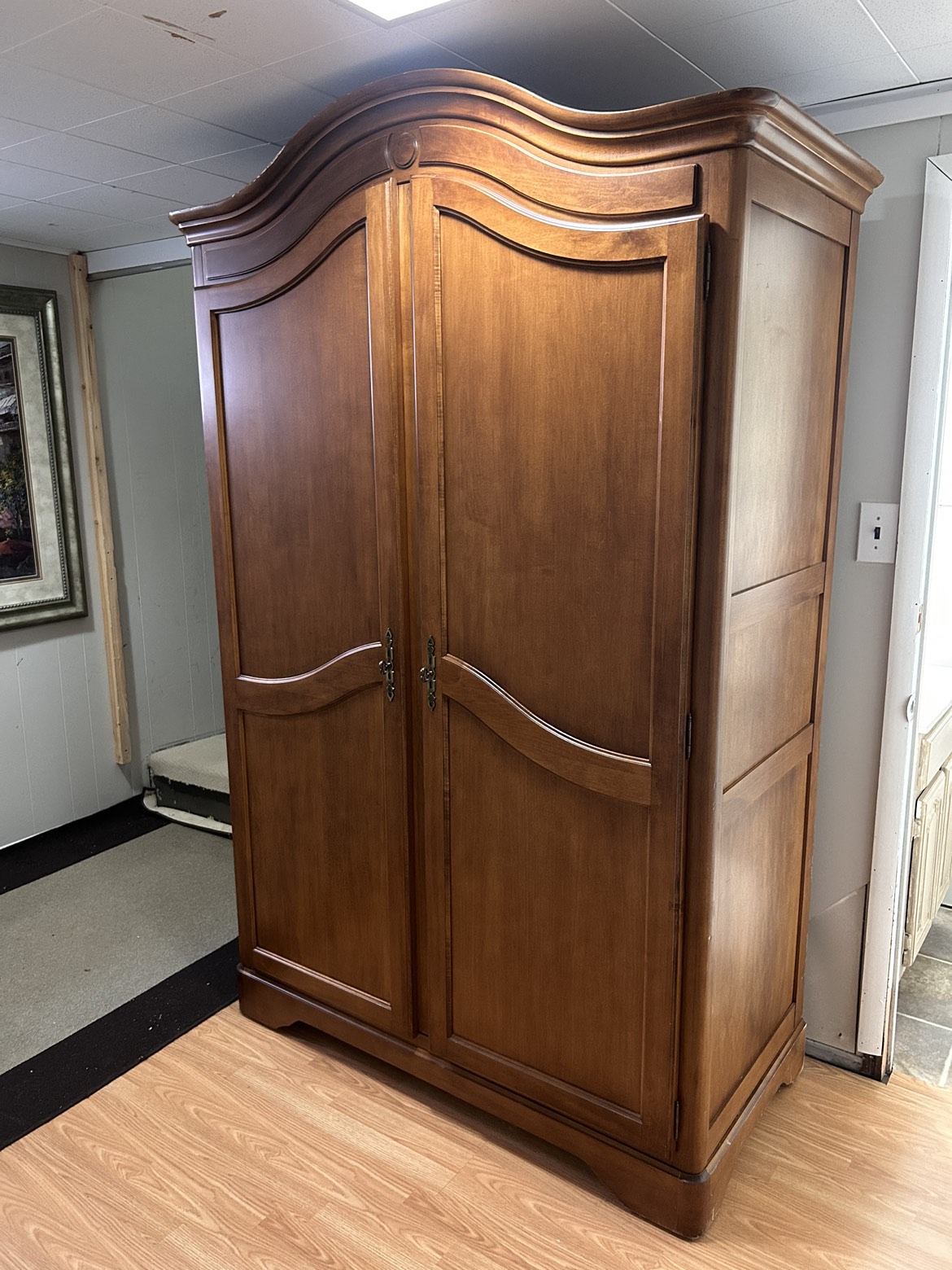 Maple solid wood armoire wardrobe