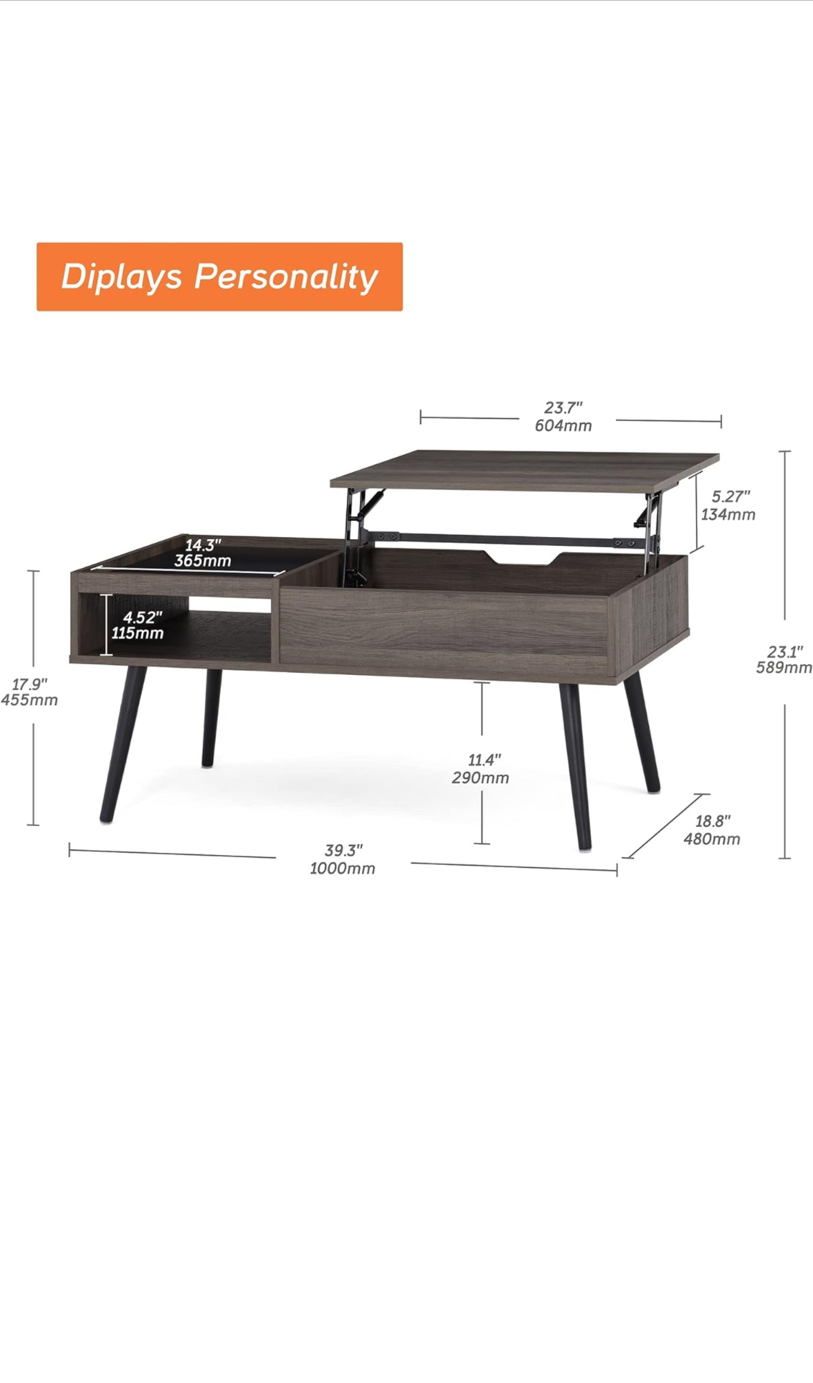 Lift Top Coffee Table - photo 2